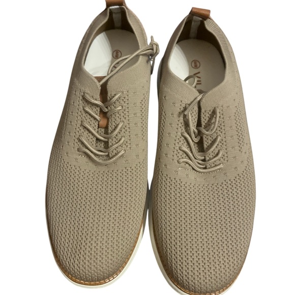 Men's Beige Knit Sneakers - Picture 5 of 5